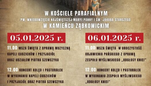 ZAPROSZENIE NA KONCERT KOLĘD I PASTORAŁEK 2025!