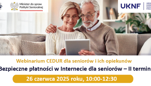 Webinar CEDUR dla seniorów i ich opiekunów